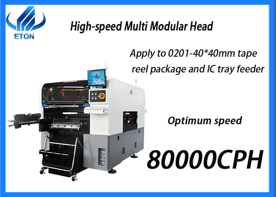 0201 Montatrice SMD media velocità 80000CPH per BGA QFP