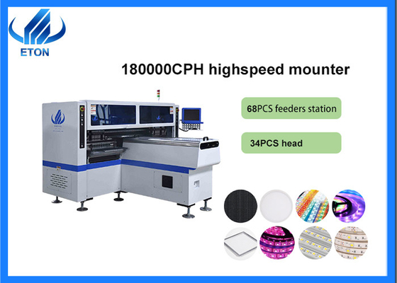 SMT Placement Machine 68 feed station SMT Assembly PCB Mounting Machine