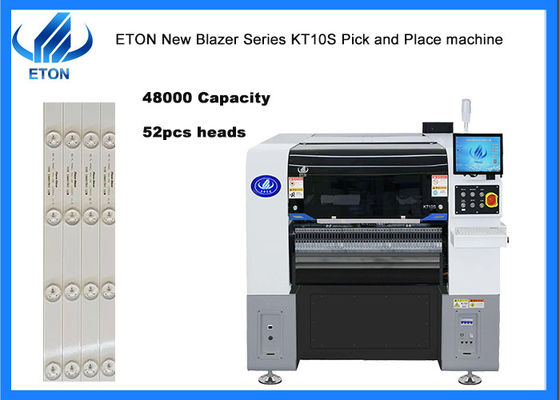 Precision 10 nozzle SMT machine di posizionamento per 0402 componenti 220V alimentazione e 2080KG capacità