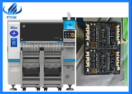 Velocità personalizzabile SMT Pick and Place Machine 20 fusioni Dual Gantry Modular IC Tray Compatibile