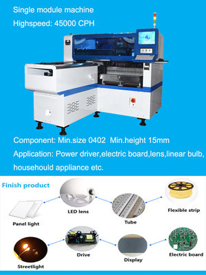 macchina della lente LED Chip Mounter Panel Light SMT Mounter di 1200*500mm