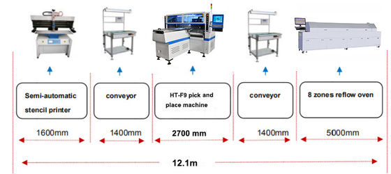 T5-T10 Tube Light High Speed SMT Placement Machine con capacità di 250000CPH