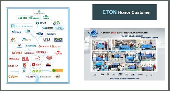 Testa a doppio posizionamento complessivamente 20 teste SMT Machine 98000CPH ETON YT20S Pcb Mounting Machine