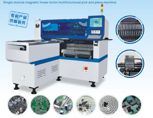 I condensatori hanno condotto la linea di produzione della metropolitana PWB della macchina fotografica 45000CPH 5mm della visione della velocità