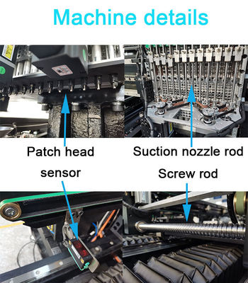 24 motori lineari magnetici Smt multifunzionale del doppio modulo delle teste che fa macchina