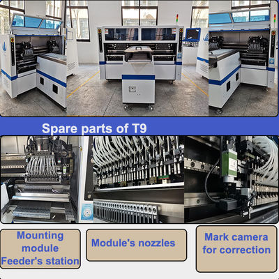 Teste automatiche complete della macchina 250000CPH 68 della scelta e del posto di SMT della luce della metropolitana