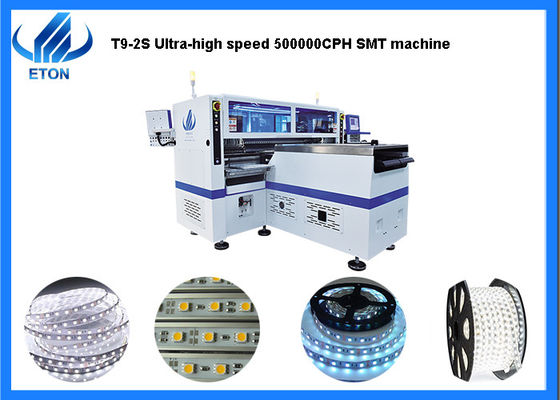 I doppi gruppi di Rail+Four di luce di striscia flessibile delle teste di disposizione che fa la macchina T9-2S selezionano e macchina del posto